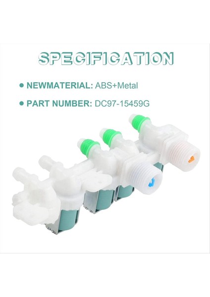 DC97-15459G Samsung Çamaşır Makinesi Su Giriş Vanası Değiştirilir (Yurt Dışından) fiyatları