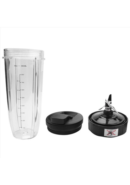 Nutrı Nınja BL450 Için 32 Oz'luk Ağızlı Kapaklı ve 7 Kanatlı Bıçaklı Bardak (Yurt Dışından) fırsatları