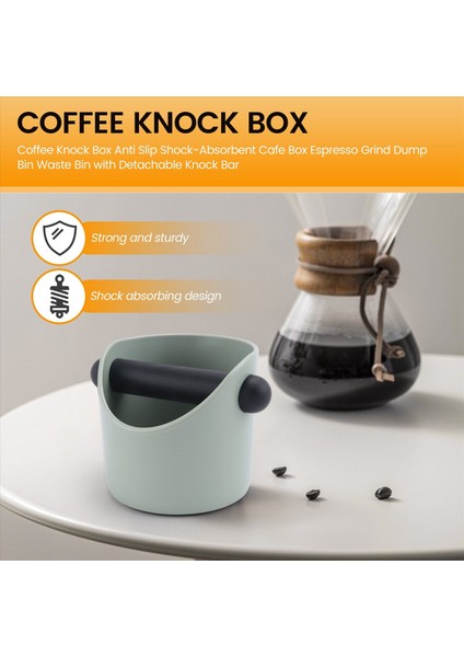 Çıkarılabilir Knock Barlı Kahve Knock Kutusu Espresso Öğütme Atık Kutusu (Yurt Dışından) fırsatları
