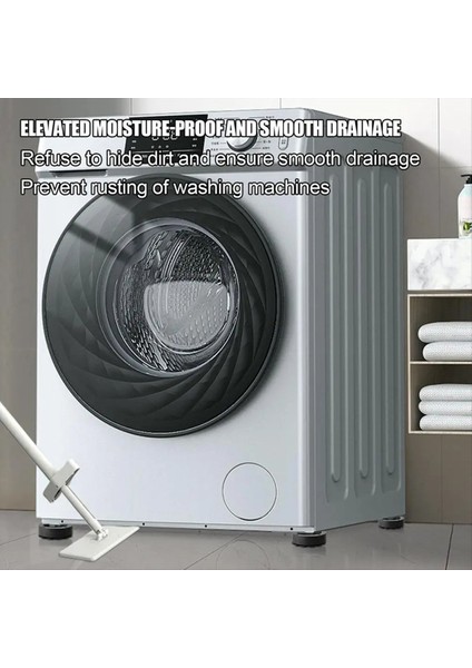 Çamaşır Makinesi Gürültü Azaltıcı Titreşim Önleyici Paspas Çamaşır Makinesi Ayak Pedleri (Yurt Dışından)
