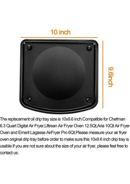 6 Qt Chefman, Aria ve Ultrean Air Fryer Fırını Için Damlama Tepsisi, Damlama Tepsisi (Yurt Dışından) fiyatları