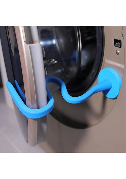 Ön Yüklemeli Çamaşır Makinesi Kapı Durdurucu, Esnek Çamaşır Makinesi Kapı Durdurucu (Mavi) (Yurt Dışından) indirimleri