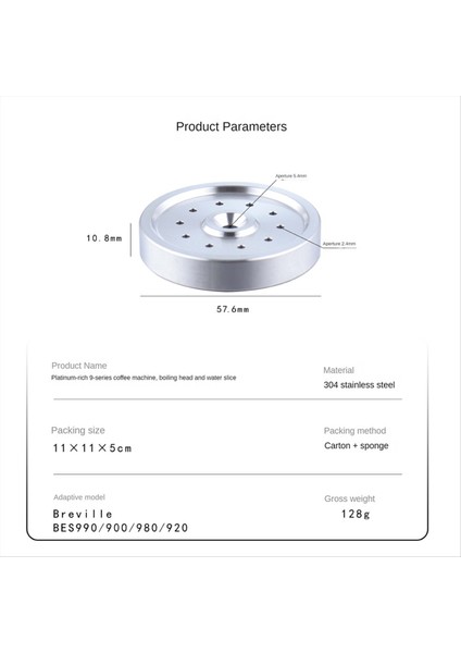Breville BES990/900/980/920 Kahve Makinesi Için Duş Perdesi (Yurt Dışından) modelleri