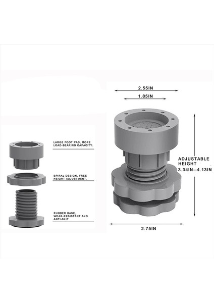 Çamaşır Makinesi Desteği Için Titreşim Önleyici Pedler, Çamaşır Makinesi Ayak Pedi 8 Adet (Yurt Dışından) indirimleri