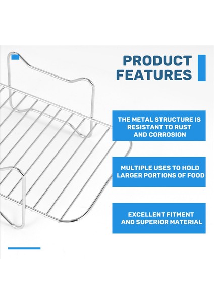 Ninja Foodi DZ201 Için Çift Sepetli Hava Fritözleri Için Hava Fritöz Rafı (Yurt Dışından) indirimleri