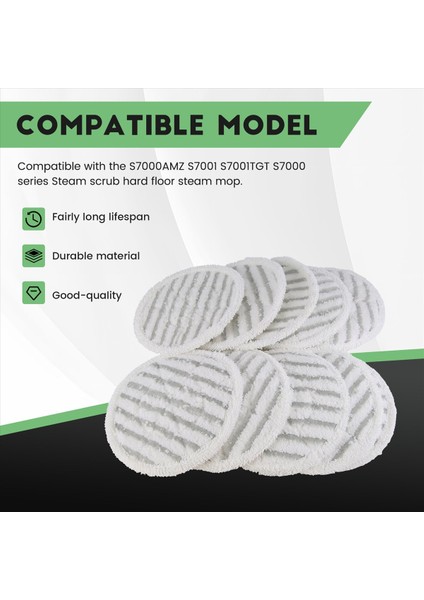 Shark S7000AMZ S7001 Serisi Buharlı Süpürgeler Için 10 Adet S7000 Buharlı Paspas Pedi (Yurt Dışından) fırsatları