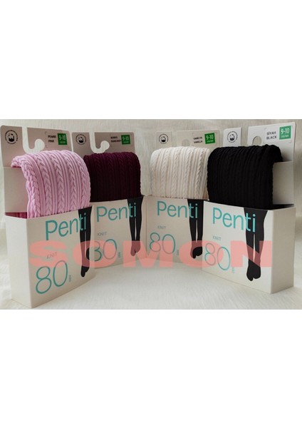 4 Adet Kız Çocuk Desenli Külotlu Çorap