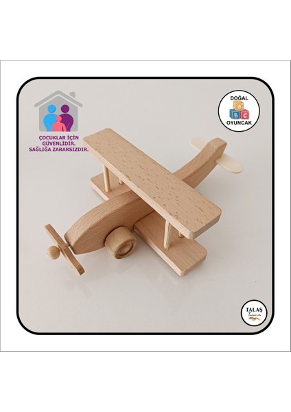 Doğal Ahşap Uçak, Araba ve Akrilik Boya Seti, Çocuklar Için Renkli ve Güvenli Oyunlar fırsatları