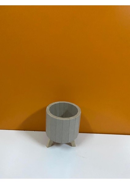 Şık Siyah Ayaklı Yuvarlak Doğal Ahşap Saksı, Dekorasyonunuz Için Ideal Seçim fırsatları