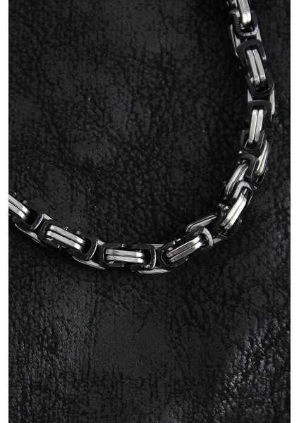 316L Çelik Kral Zincir Model Gümüş Renk Erkek Kolye - TJ-ERK1405 fiyatları