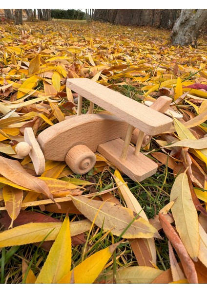 Renkli Ahşap Uçak Oyuncak, Eğlenceli ve Şık Tasarım indirimleri