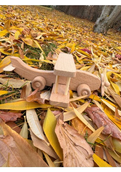 Renkli Ahşap Uçak Oyuncak, Eğlenceli ve Şık Tasarım