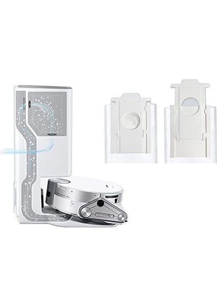 4pcs Toz Çantaları Samsung VCA-RDB95 Jet Bot+ Jet Bot Aı+ Robot Vakum Temiz Istasyon Aksesuarları Parçaları (Yurt Dışından) fırsatları