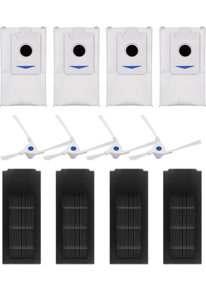 Ecovacs Deebot X2 Pro Vakum Süpürücü Süpüren Robot Süpürücü Aksesuarları Için Yan Fırça Toz Çanta Filtresi (Yurt Dışından)