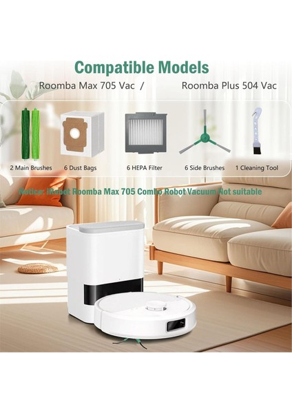 Irobot Roomba Max 705 Vac/plus 504 Vac Robot Vakum Aksesuarları Kiti Için Yedek Parçalar (Yurt Dışından) fırsatları