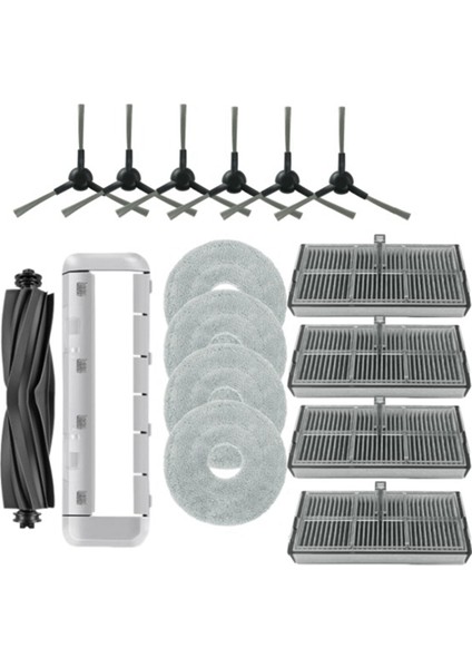 Dreame X30 Ultra, X30 Pro Vakum Süpürge Yedek Aksesuarları Ana Yan Fırça Filtre Mop Bezi (Yurt Dışından)