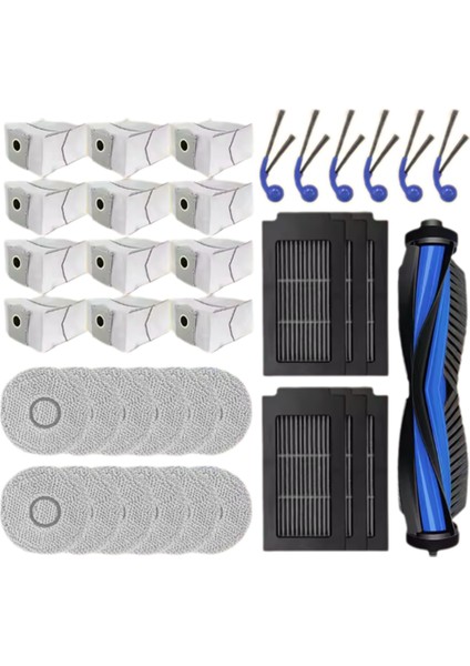 Ecovacs Deebot T30C OMNI/T30C Pro Omni Yedek Parçalar Ana Yan Fırça Filtresi Toz Torbası Paspas Bezi (Yurt Dışından) fiyatları