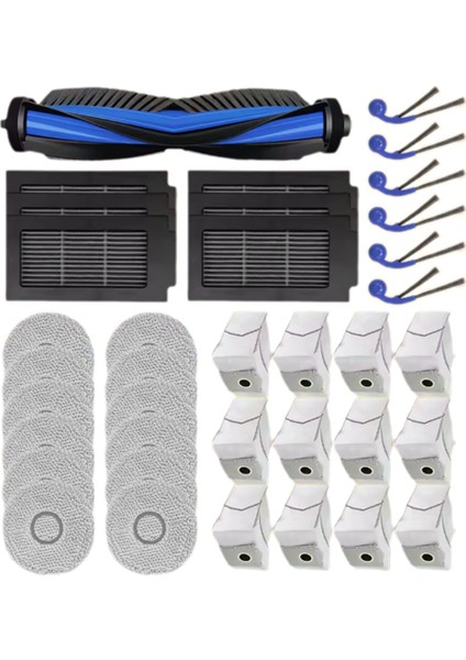 Ecovacs Deebot T30C OMNI/T30C Pro Omni Yedek Parçalar Ana Yan Fırça Filtresi Toz Torbası Paspas Bezi (Yurt Dışından) modelleri