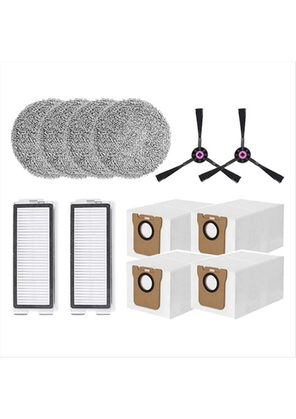 12 Adet Jonr P20 Pro/jonr T5 Pro Robotlu Süpürge Yedek Parça Yan Fırça Filtre Paspas Bezi Toz Torbası (Yurt Dışından) fırsatları