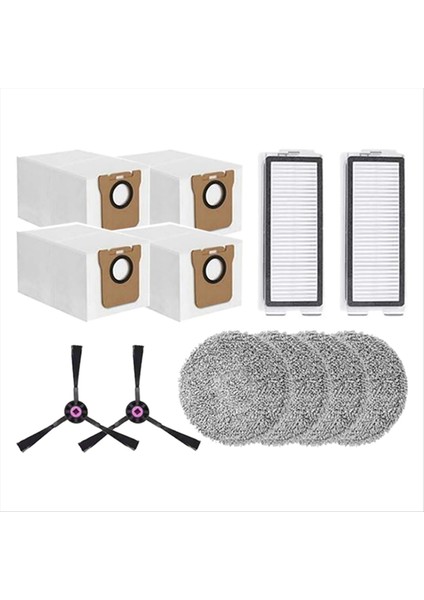 12 Adet Jonr P20 Pro/jonr T5 Pro Robotlu Süpürge Yedek Parça Yan Fırça Filtre Paspas Bezi Toz Torbası (Yurt Dışından) indirimleri