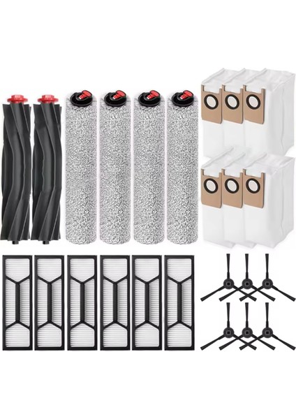 Eufy Omni S1 Pro/omni S1 Fırça Hepa Filtre Toz Torbası Için 24 Adet (Yurt Dışından)