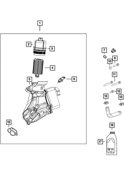 1pcs Jeep Gladyatör Için Araç Motor Yağı Filtresi Wrangler Jl Ram 1500 2020 2021 68507598AA 68498720AA Petrol Dosya Konut Kapağı (Yurt Dışından) modelleri