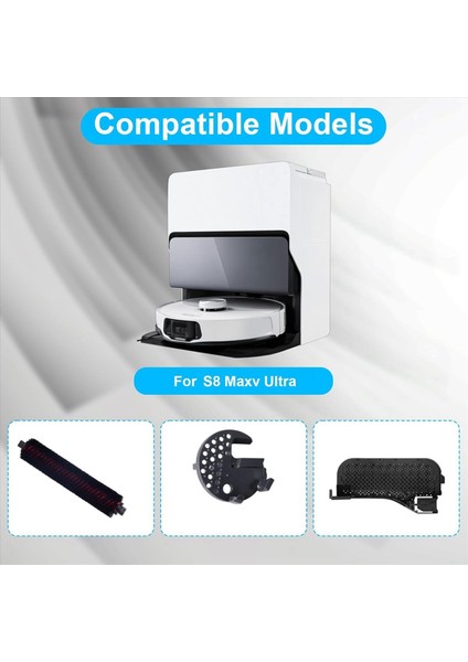 2x Bakım Fırçası Su Filtresi ve Paspas Scrubber Aksesuarları Roborock S8 Maxv Ultra Robot Süpürge Parçaları (Yurt Dışından) indirimleri