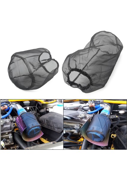 2x Evrensel Araç Koni Hava Filtresi Koruyucu Kapak Su Geçirmez Yağ Geçirmez Toz Geçirmez Yüksek Akış Hava Emme Filtreleri 15X12CM (Yurt Dışından) modelleri