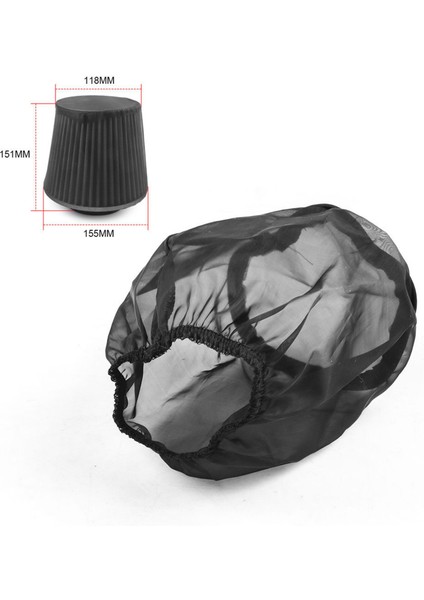2x Evrensel Araç Koni Hava Filtresi Koruyucu Kapak Su Geçirmez Yağ Geçirmez Toz Geçirmez Yüksek Akış Hava Emme Filtreleri 15X12CM (Yurt Dışından) indirimleri