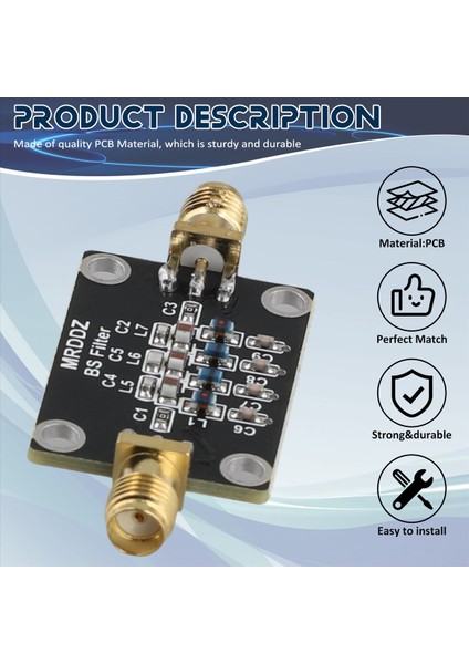 Bant Dez Filtre Modülü 88-108MHZ Fm Bant Durdurma Filtresi 70-120MHZ Ham Radyo Amplifikatörü Anti-Fm Müdahalesi Için (Yurt Dışından) fırsatları