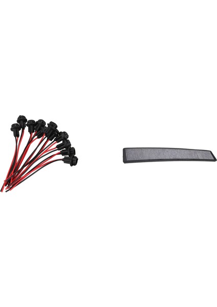 10X T10 W5W 168 194 Lamba Tutucu Soket Cam Base Lamba Soketi Dıy Kabin Hava Filtresi Kömür Karbonu ile Siyah Bmw (Yurt Dışından)