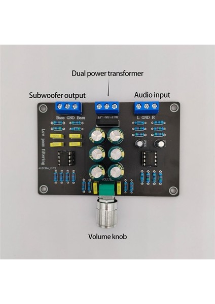 2 Yollu Subwoofer Frekans Bölücü Kartı Düşük Geçişli Filtre Crossover AC12V NE5532 (88Hz) (Yurt Dışından) indirimleri