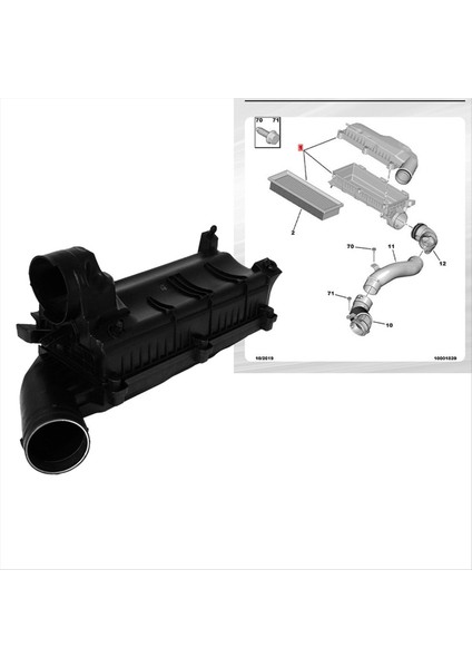 Araç Kuru Hava Filtrasyon Montajı 9678431880 Peugeot 308 T9 408 Tx9 3008 5008 P84 P87 Citroen C3XR C4L C5 Tianyi C6 (Yurt Dışından) modelleri