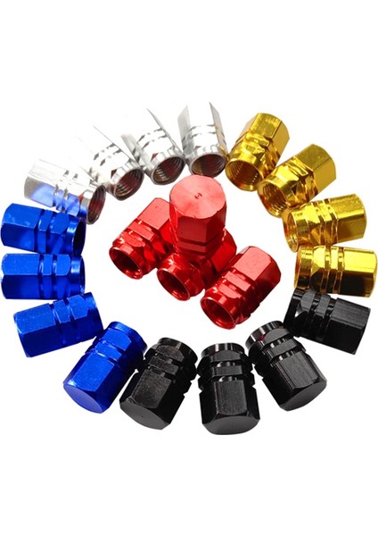 4pcs Kapaklar Alüminyum Alaşım Arabalar Lastik Valf Kök Kapaklar Motosikletler Için Kamyonlar Bisiklet Valf Kapakları Bisiklet Aksesuarları Siyah (Yurt Dışından) indirimleri