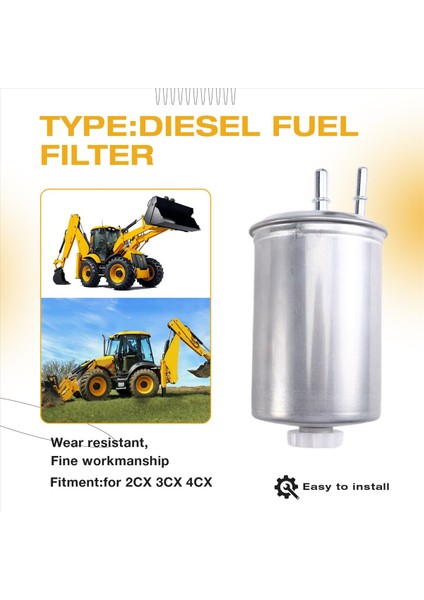 320/07155 320/07394 320/07057 Jcb 2cx 3cx 4cx Için Dizel Yakıt Filtresi Inşaat Makine Motoru Parçaları (Yurt Dışından) fırsatları