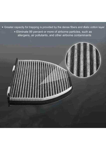 2pcs Araç Kabin Hava Filtresi Soğutma Sistemi 2128300318 2048300018 Mercedes-Benz W204 W212 Aktif Hava Filtresi (Yurt Dışından) fırsatları