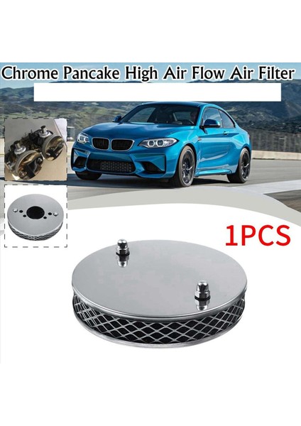 2 Adet Araba Krom Gözleme Yüksek Hava Akışlı Hava Filtresi Tüm 1 25 Inç Su Hs2 Karbüratörler 14X3CM (Yurt Dışından) modelleri
