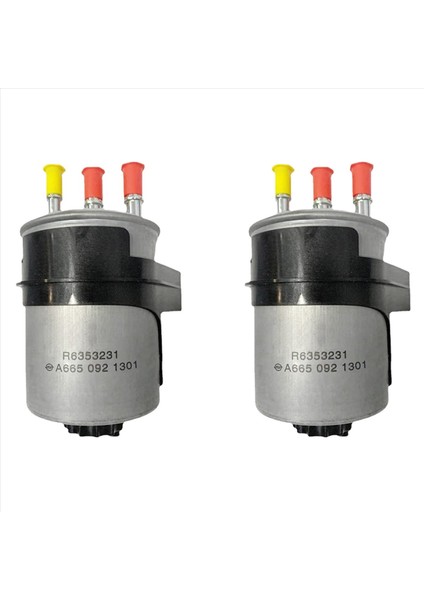 2x Motor Ham Yağı Yakıt Filtresi Ssangyong Actyon Sports 2005-2019 Kyron Rexton Rodius Stavic 6650921301 (Yurt Dışından)