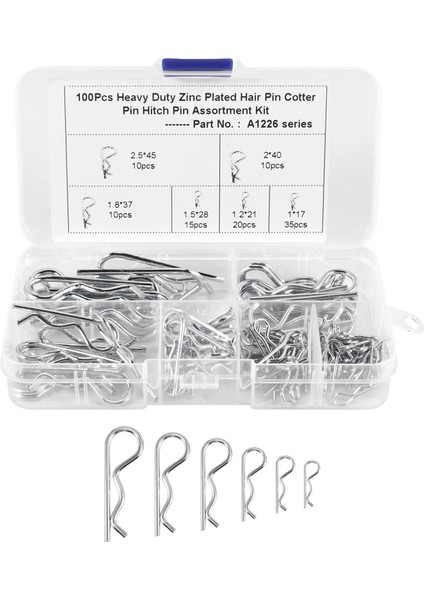 100PCS M1 M1 2 M1 5 M1 8 M2 M2 5 Çelik R Tipi Yay Cotter Pim Dalgası Şekli Bölünmüş Klip (Yurt Dışından) modelleri