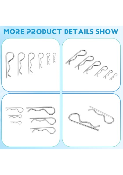 100PCS M1 M1 2 M1 5 M1 8 M2 M2 5 Çelik R Tipi Yay Cotter Pim Dalgası Şekli Bölünmüş Klip (Yurt Dışından) indirimleri