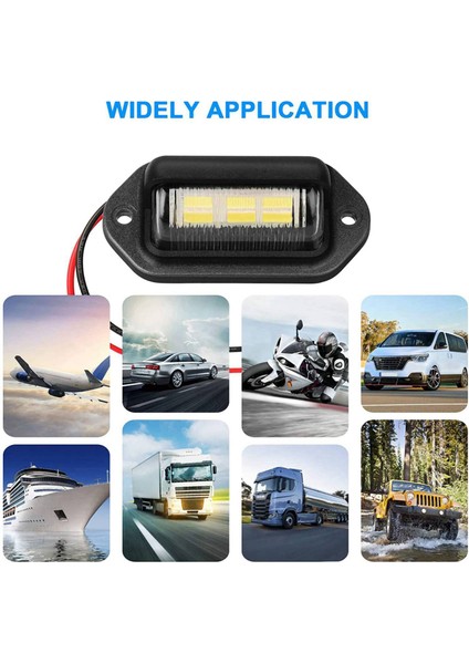 10PCS 12V LED Numara Plaka Plaka Işığı Otomobil Tekneleri Motosiklet Otomotiv Uçak Rv Kamyon Trailer Dış Lambalar (Yurt Dışından) indirimleri