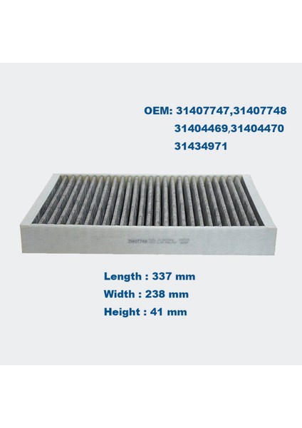 Araç Hava Filtresi+Kabin Filtre Volvo XC90 2th 2014-2021 2 0 D4 D5 T5 T6 T8 3140748 31370089 (Yurt Dışından) indirimleri