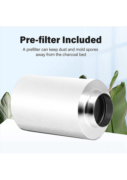 2pcs 4 Inç Hava Karbon Filtresi Koku Kontrolü Tersinir Flanş Ön Filtre Dahil Kokudan Inatçı (Yurt Dışından) modelleri