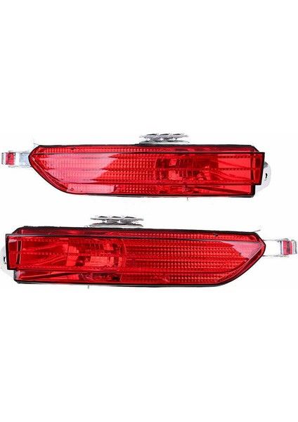 1 Çift Araba Kırmızı Arka Sis Lambası Tampon Kapağı Yansıtıcı Touareg 2011-2014 Için 7P6945701D 7P6945702D (Yurt Dışından)