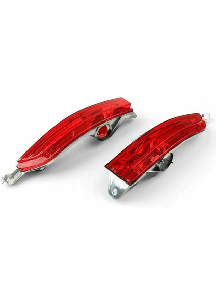 1 Çift Araba Kırmızı Arka Sis Lambası Tampon Kapağı Yansıtıcı Touareg 2011-2014 Için 7P6945701D 7P6945702D (Yurt Dışından) fırsatları