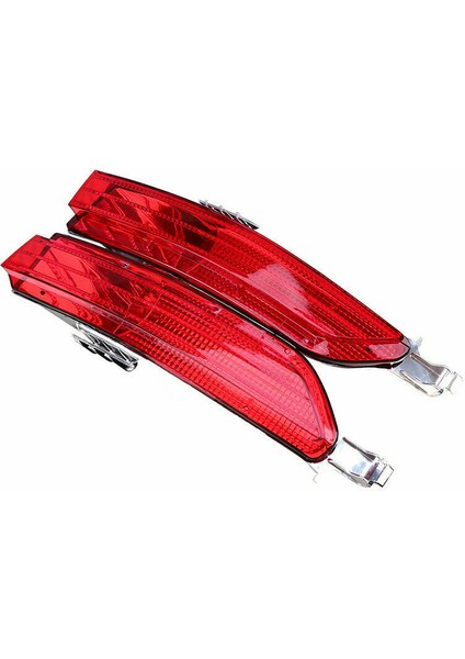 1 Çift Araba Kırmızı Arka Sis Lambası Tampon Kapağı Yansıtıcı Touareg 2011-2014 Için 7P6945701D 7P6945702D (Yurt Dışından) indirimleri