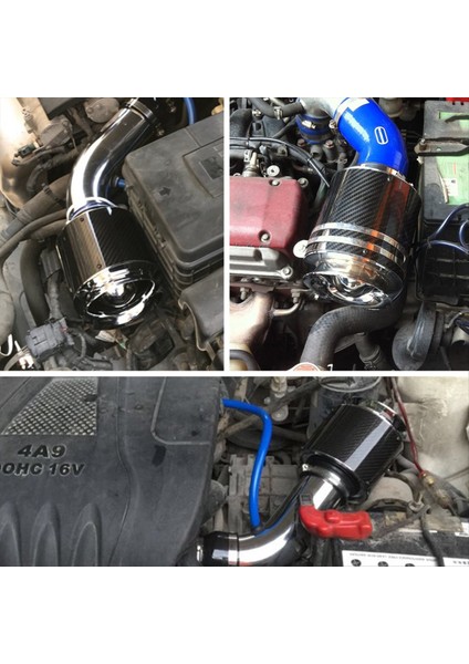 XH-UN013 Araç Performans Motoru Filtreler Otomatik Soğuk Giriş Kiti 76MM Karbon Fiber Kapağı Küçük (Yurt Dışından) modelleri