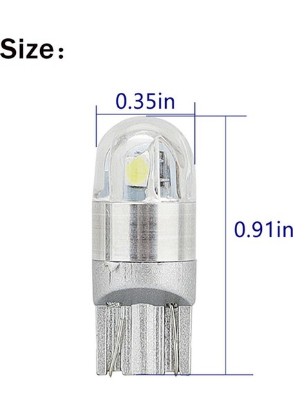 60PCS 6000K Canbus T10 168 194 W5W Dome Lisans Yan Işaretleyici LED Ampul Beyaz (Yurt Dışından) fırsatları