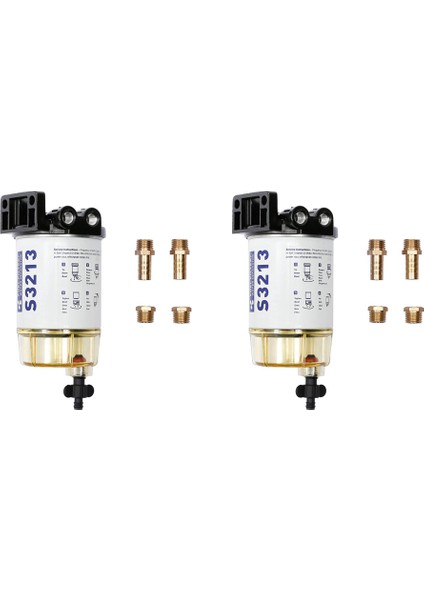 2x S3213 Yakıt Motor Mercuy Için Yakıt Su Severtör Filtre Montajı 35-60494-1 Yamaha B32013 18-7932 (Yurt Dışından)