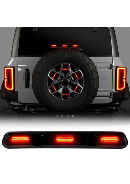 LED Üçüncü Fren Işığı Ford Bronco 2021 2022 2023 Raptor Tarzı Montaj Durdurma Işık 3 Fren Lambası (Yurt Dışından) modelleri
